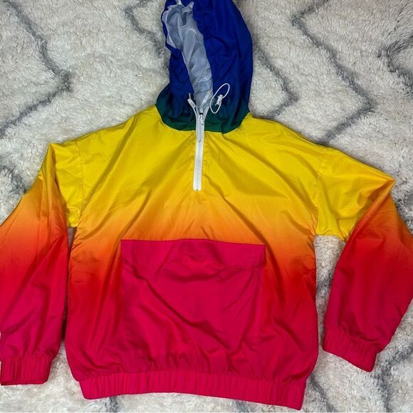 Forever 21 Mesh Jacket with Yellow and Blue - Picture 3 of 8